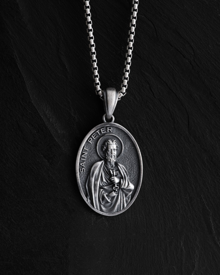 Srebrny wisiorek SAINT PETER
