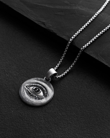 Srebrny wisiorek EYE 2