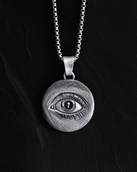 Srebrny wisiorek EYE