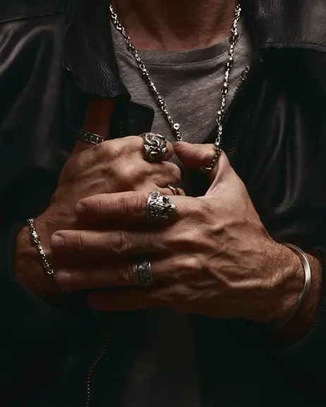 Srebrny łańcuszek MEMENTO MORI 2