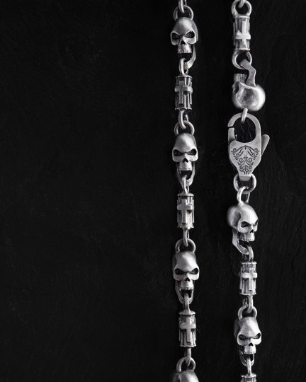 Srebrny łańcuszek MEMENTO MORI