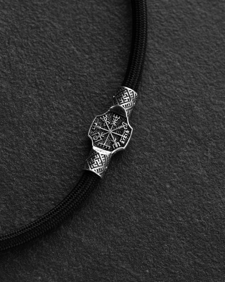 Jedwabny sznurek VEGVISIR. SVARGA ze srebrnymi wstawkami 5