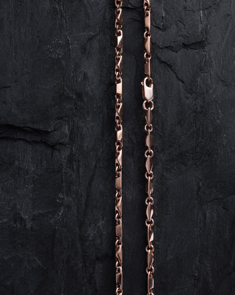 Łańcuszek HERMES (złoto czerwone) 5