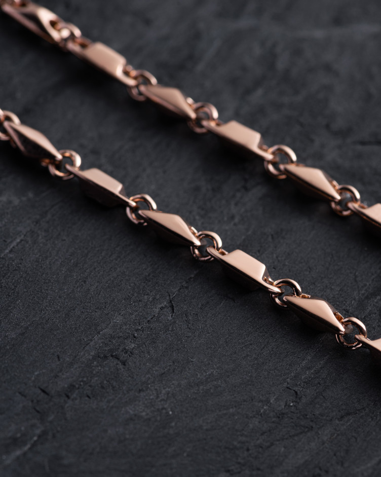 Łańcuszek HERMES (złoto czerwone) 3