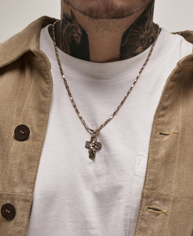 Łańcuszek HERMES (złoto czerwone) 2