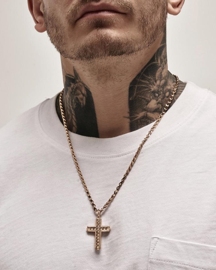 Złoty krzyż FAITH 5