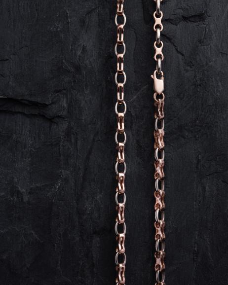 Łańcuszek APOLLO (czerwone i białe złoto) 5