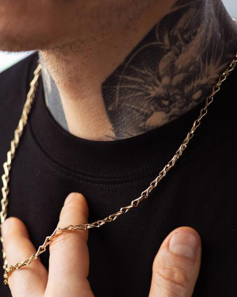 Łańcuszek TRITON (złoto czerwone) 3