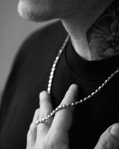 Łańcuszek ARES (białe złoto) 3