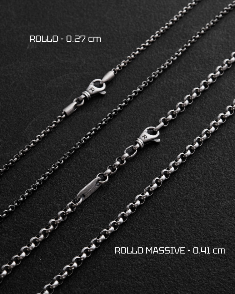 Srebrny łańcuszek ROLLO MASSIVE 6