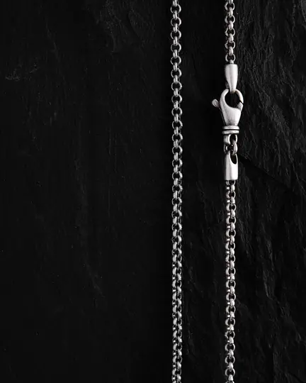 Srebrny łańcuszek - splot ROLLO - 3610