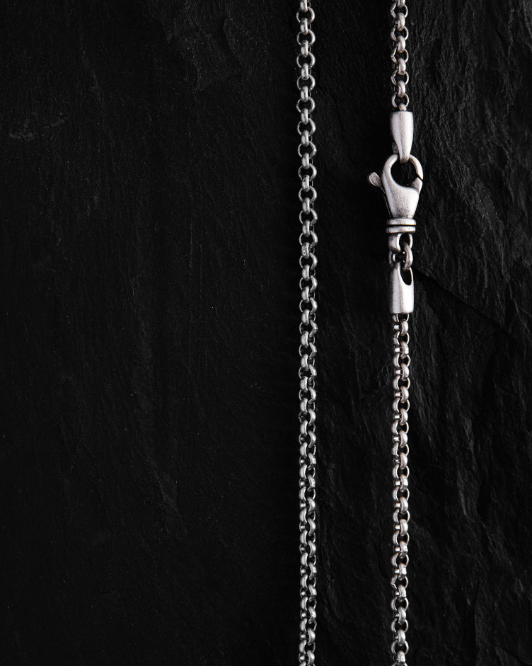 Srebrny łańcuszek - splot ROLLO