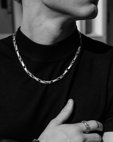 Srebrny łańcuszek TURBEN 17