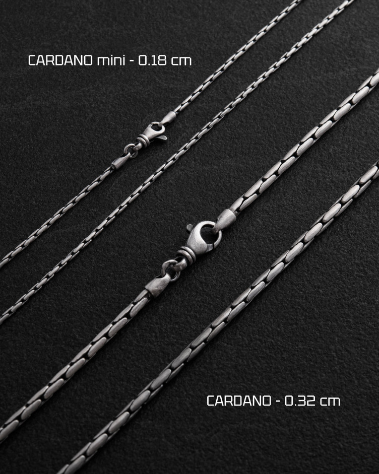 Srebrny łańcuszek – splot CARDANO 3