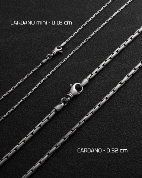 Srebrny łańcuszek – splot CARDANO mini 3