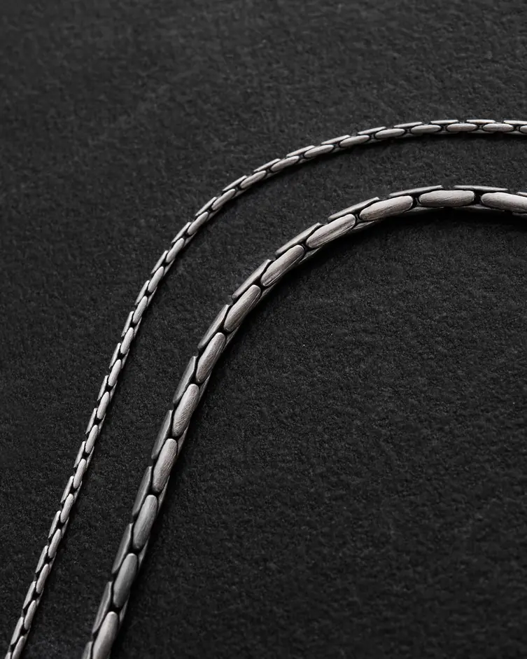 Srebrny łańcuszek – splot CARDANO mini 5