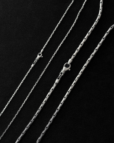 Srebrny łańcuszek – splot CARDANO mini 3