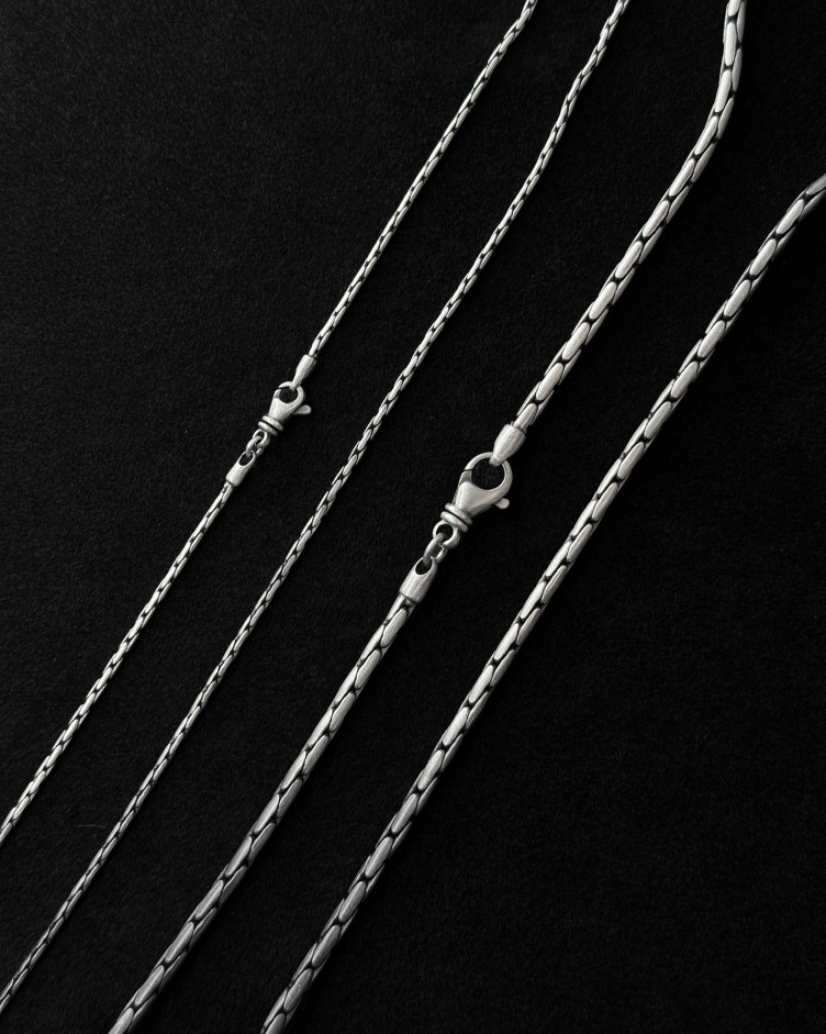 Srebrny łańcuszek – splot CARDANO mini 3