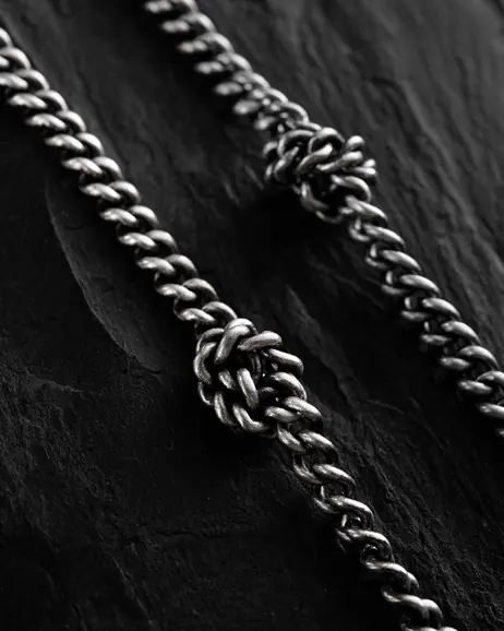 Srebrny łańcuszek KNOTEN 8