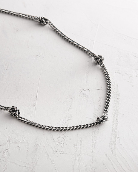 Srebrny łańcuszek KNOTEN 10