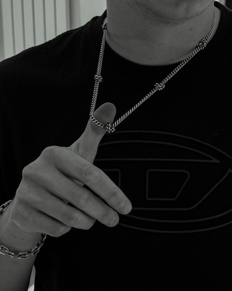 Srebrny łańcuszek KNOTEN 3