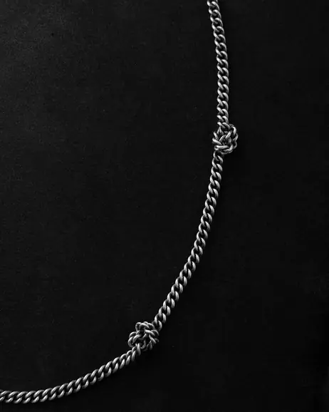 Srebrny łańcuszek KNOTEN 2