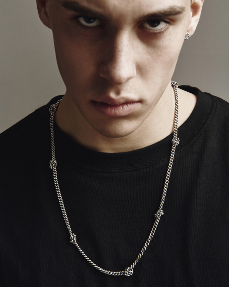 Srebrny łańcuszek KNOTEN