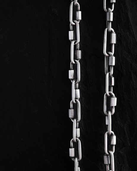 Srebrny łańcuszek KARABIN