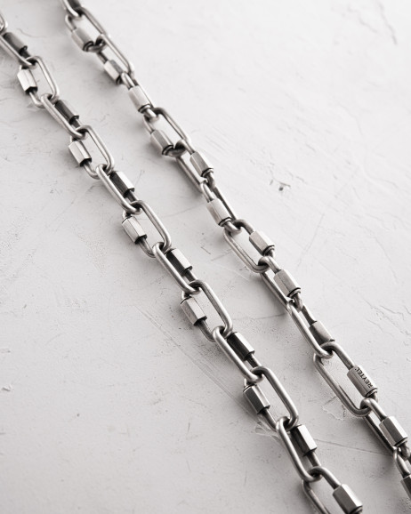 Srebrny łańcuszek KARABIN 7