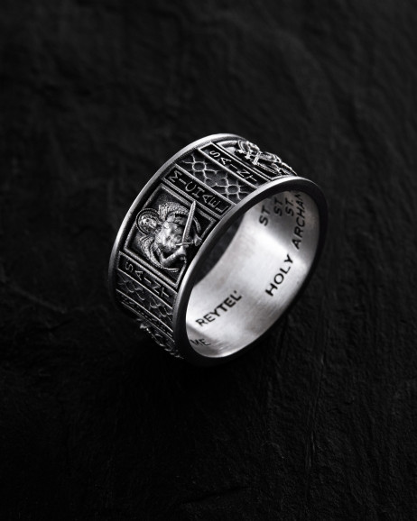 Srebrny pierścień OCHRONA ARCHANIOŁÓW 2
