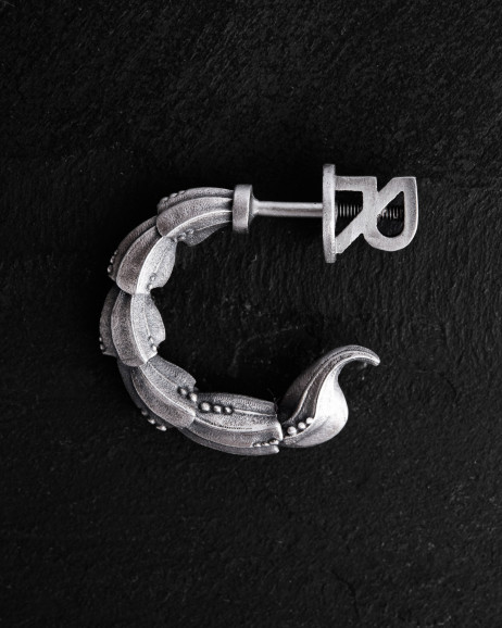 Srebrny mono - kolczyk SCORPIO