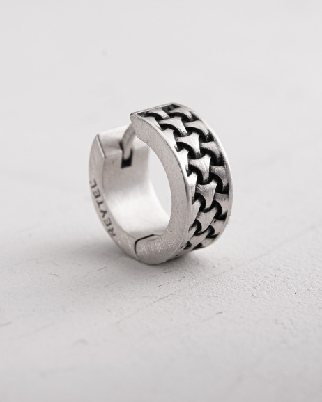 Srebrny kolczyk - kółko DEJAVU