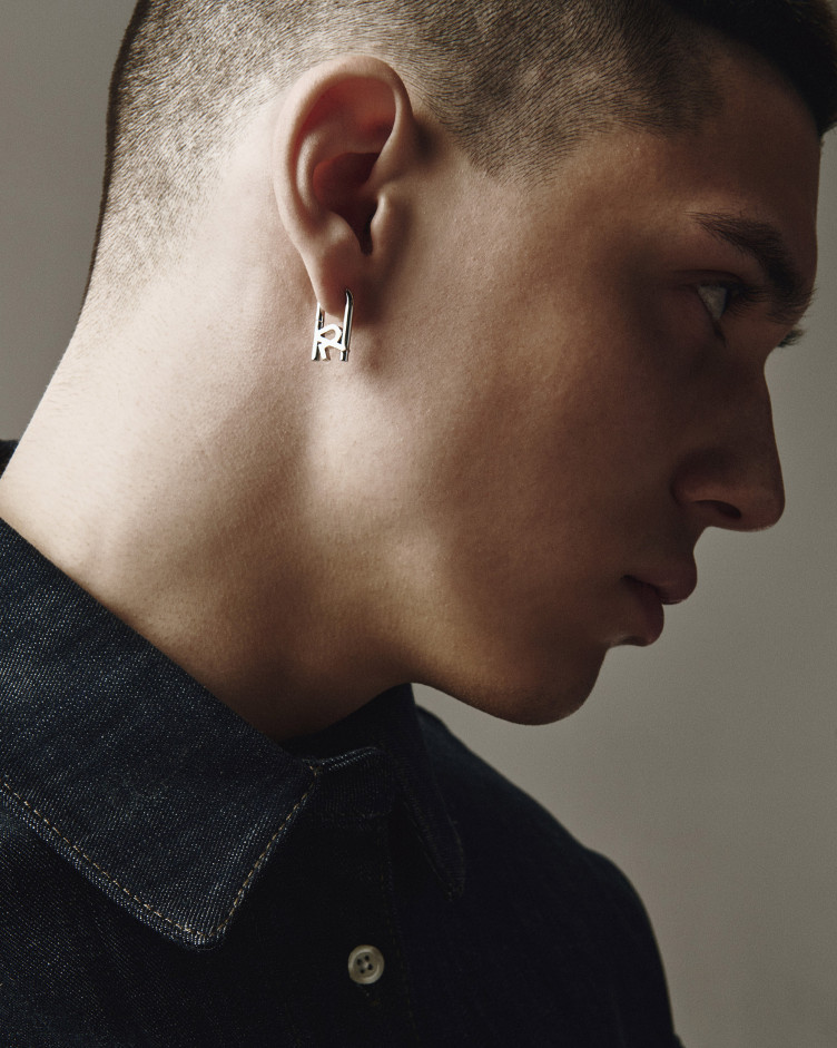 Mono-kolczyk REYTEL (białe złoto) 2