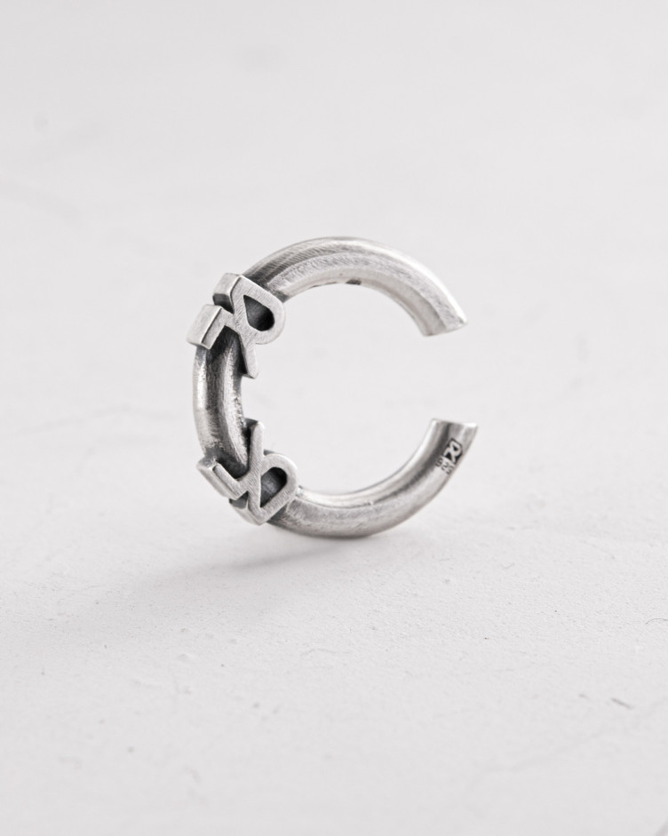 Srebrny kolczyk - kaff REYTEL 4