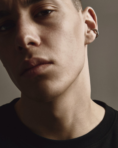 Srebrny kolczyk - kaff REYTEL 2