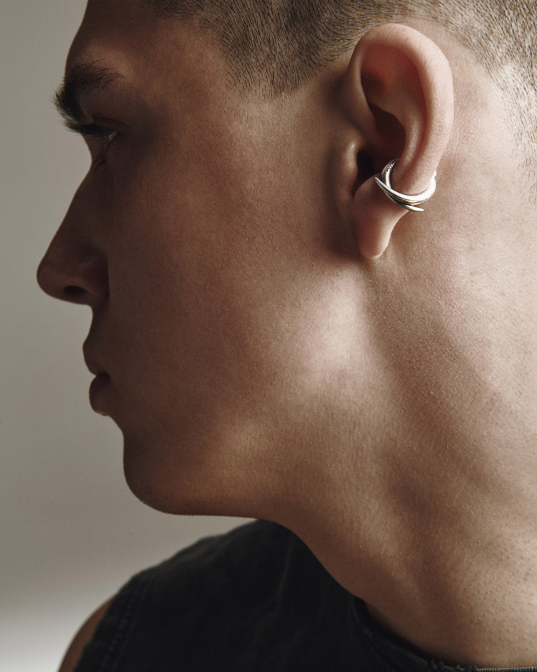 Srebrny kolczyk - kaff SIEGER 2