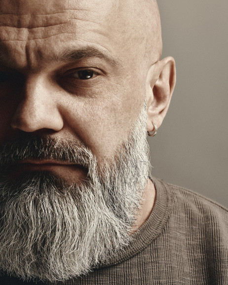 Srebrny kolczyk koło MINIMAL 4