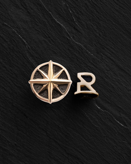 Kolczyk wkrętka COMPASS (żółte złoto) - 3963