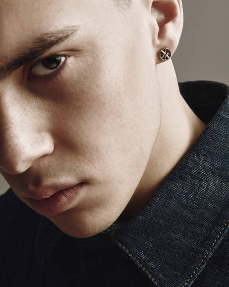 Kolczyk wkrętka COMPASS (żółte złoto) 2