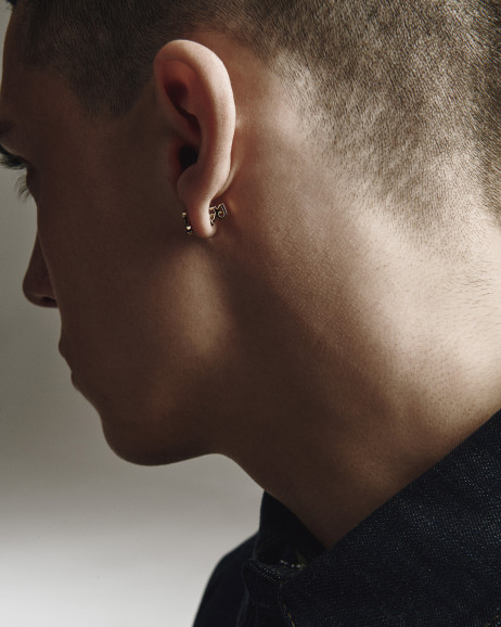 Kolczyk wkrętka COMPASS (żółte złoto) 4