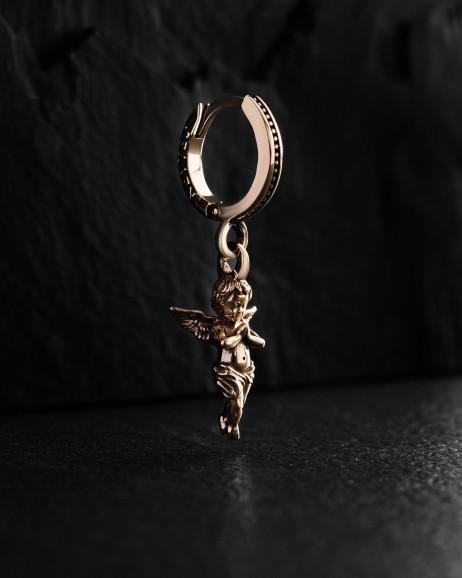 Mono-kolczyk ANGEL OF LIGHT (żółte złoto) 2