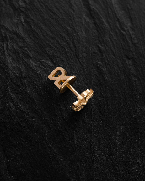 Mono-kolczyk CROIX DES TEMPLIERS (żółte złoto) 2