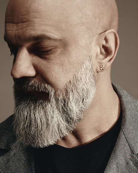 Kolczyk wkrętka CROIX DES TEMPLIERS (żółte złoto) 2