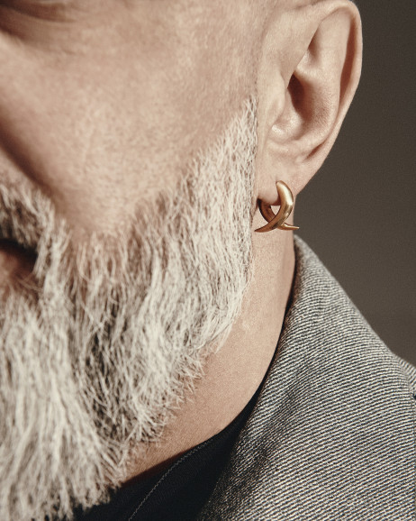 Kolczyk koło FARLIG (żółte złoto) 2