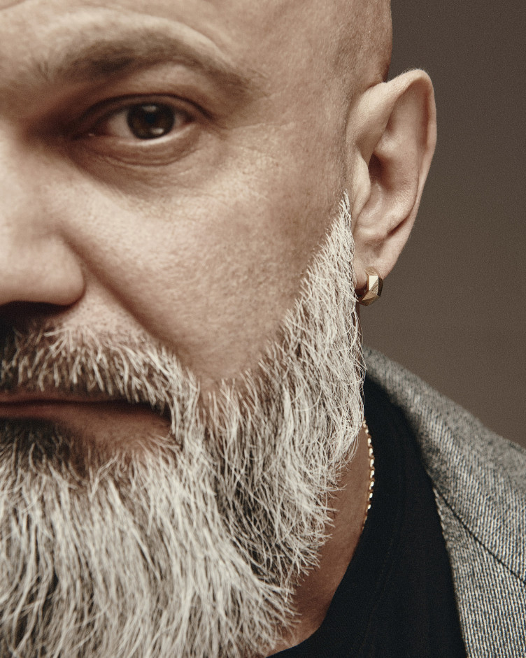 Kolczyk kóło FACETS (żółte złoto) 2