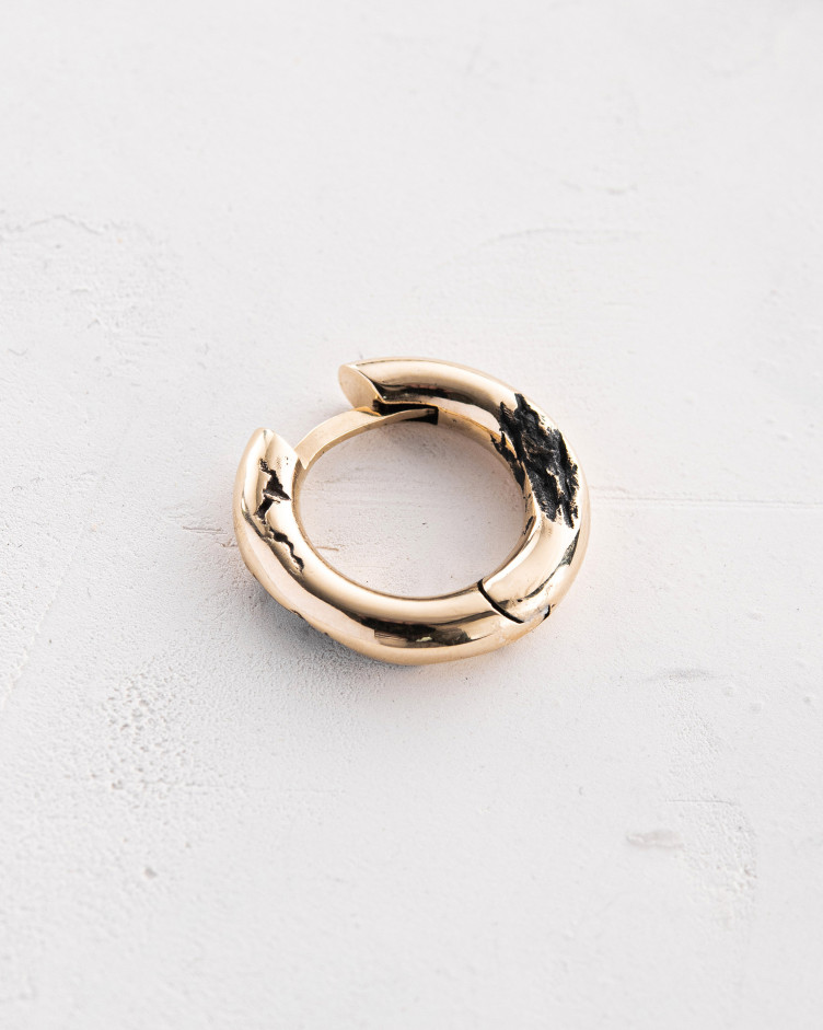 Kolczyk - kółko KLETTUR (żółte złoto) 4