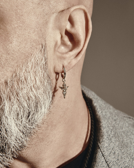 Pojedynczy kolczyk ANGEL OF LIGHT (żółte złoto) 2