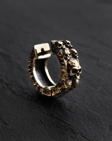 Kolczyk koło DREAD (żółte złoto)