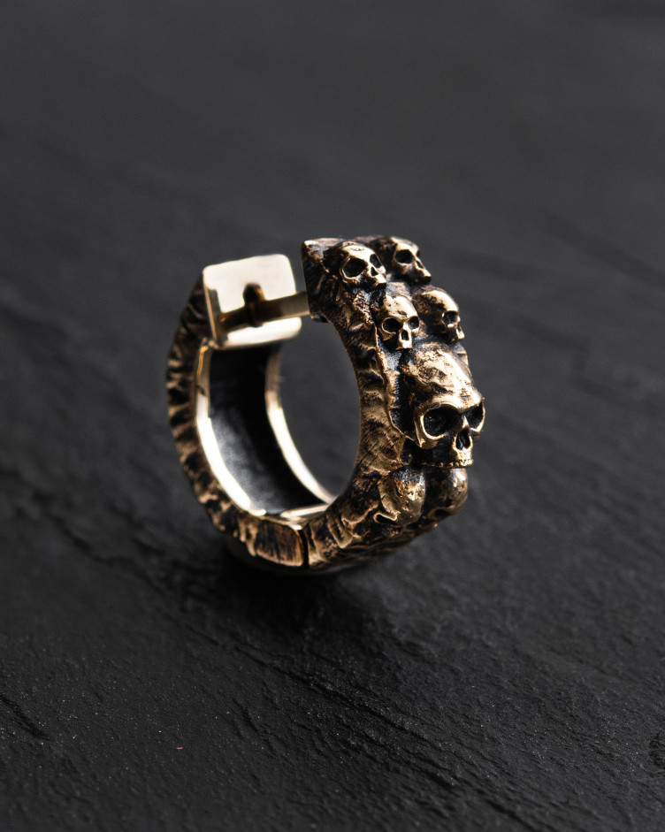 Kolczyk koło DREAD (żółte złoto)