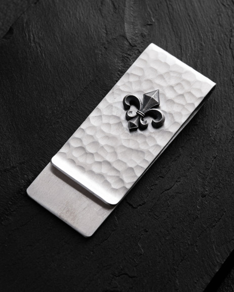 Srebrny klips do pieniędzy FLEUR DE LIS